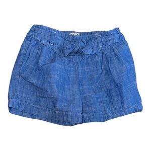 Hatley Belted Chambray Paper Bag Blue Shorts, Size 4